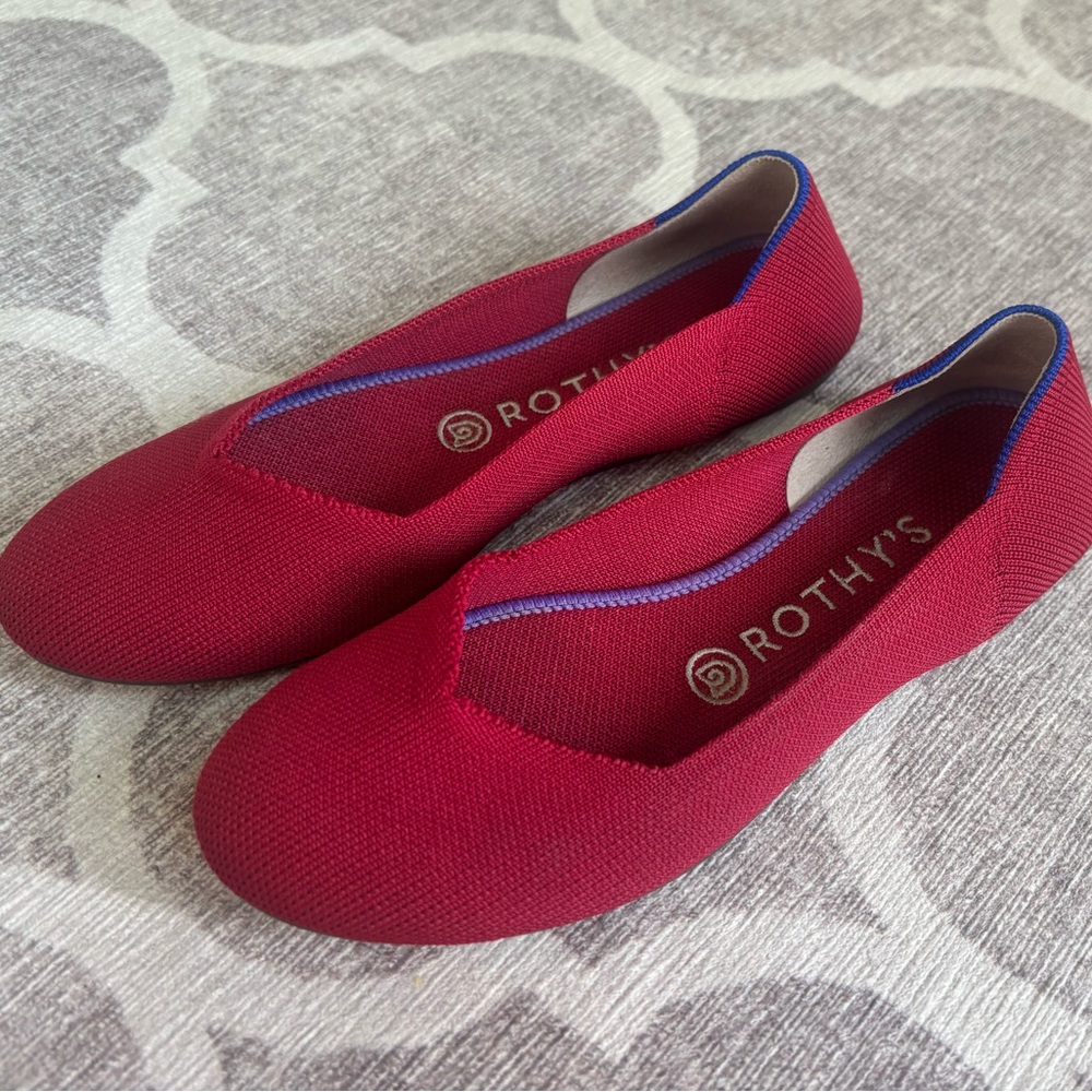 Rothy's Women's Red Flats